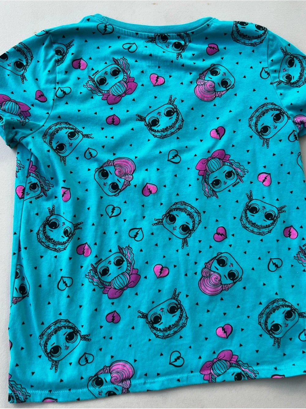 L.O.L. Surprise! Turquoise & Pink Short Sleeve Character Tee